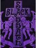 Black Sabbath Crying Angels Cross Boyfriend Fit Girls T-Shirt, BLACK, alternate