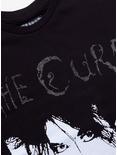 The Cure Glitter Logo Boyfriend Fit Girls T-Shirt, BLACK, alternate
