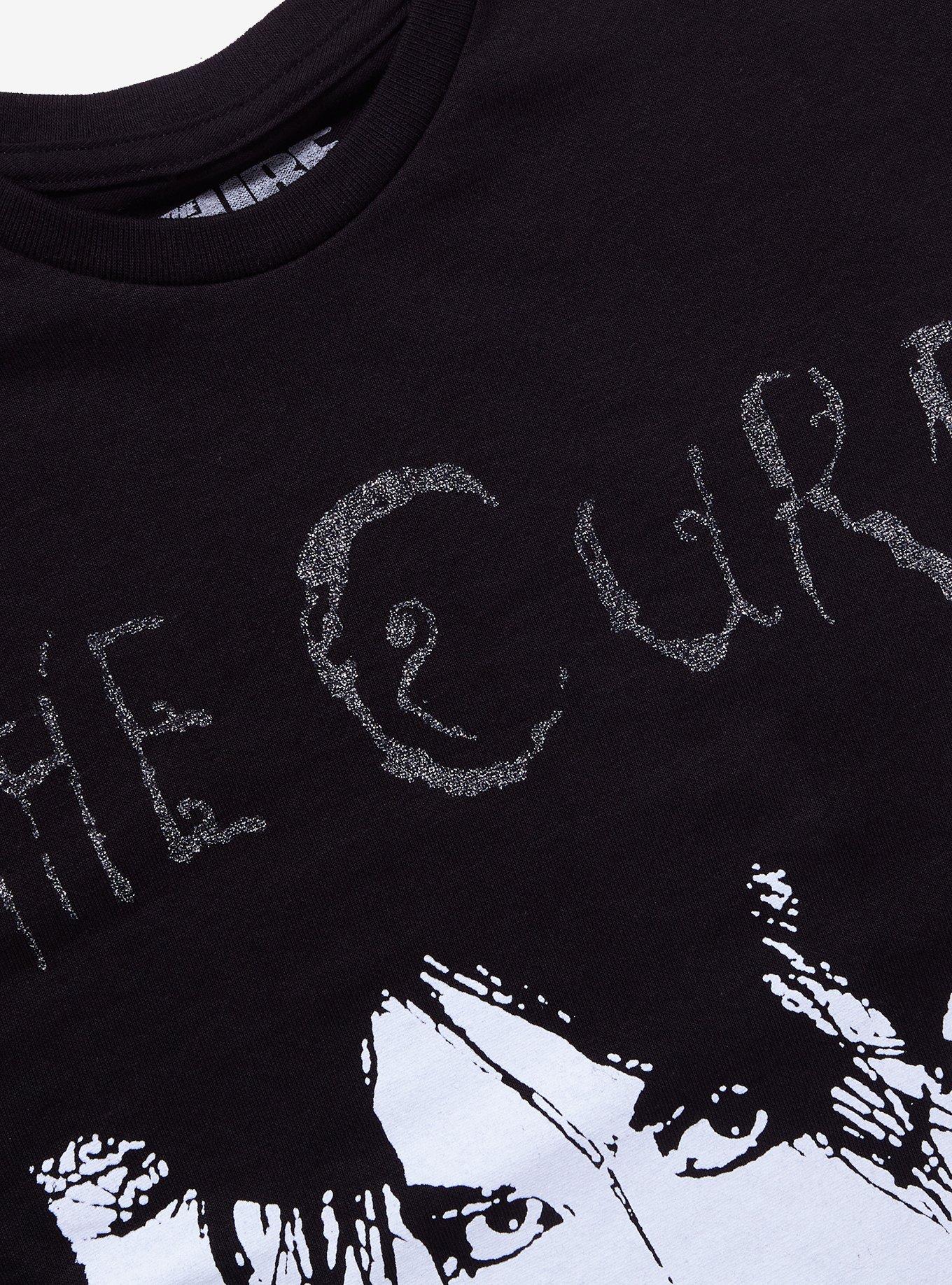 The Cure Glitter Logo Boyfriend Fit Girls T-Shirt, , hi-res