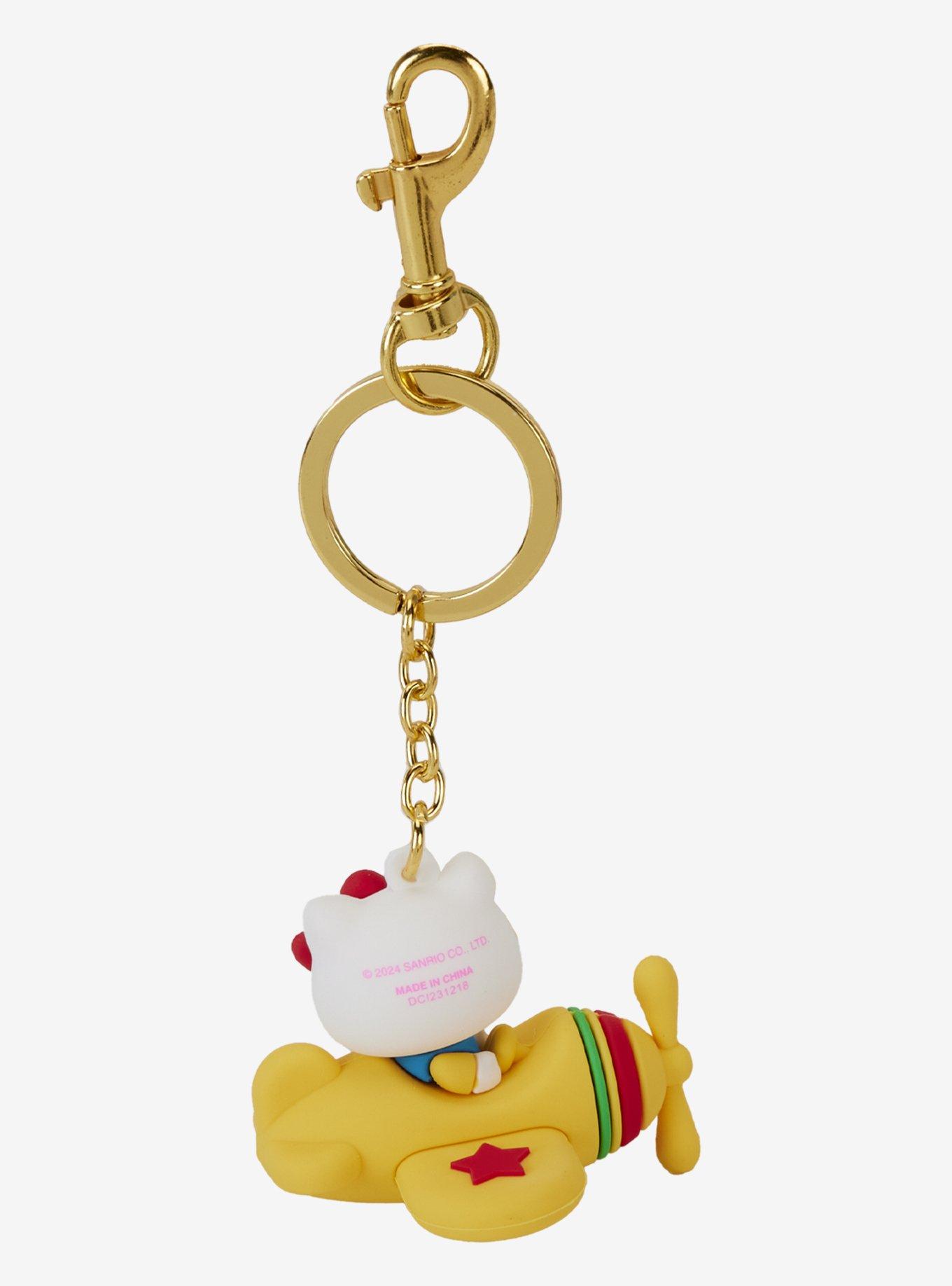 Loungefly Hello Kitty Plane Figural Key Chain, , alternate