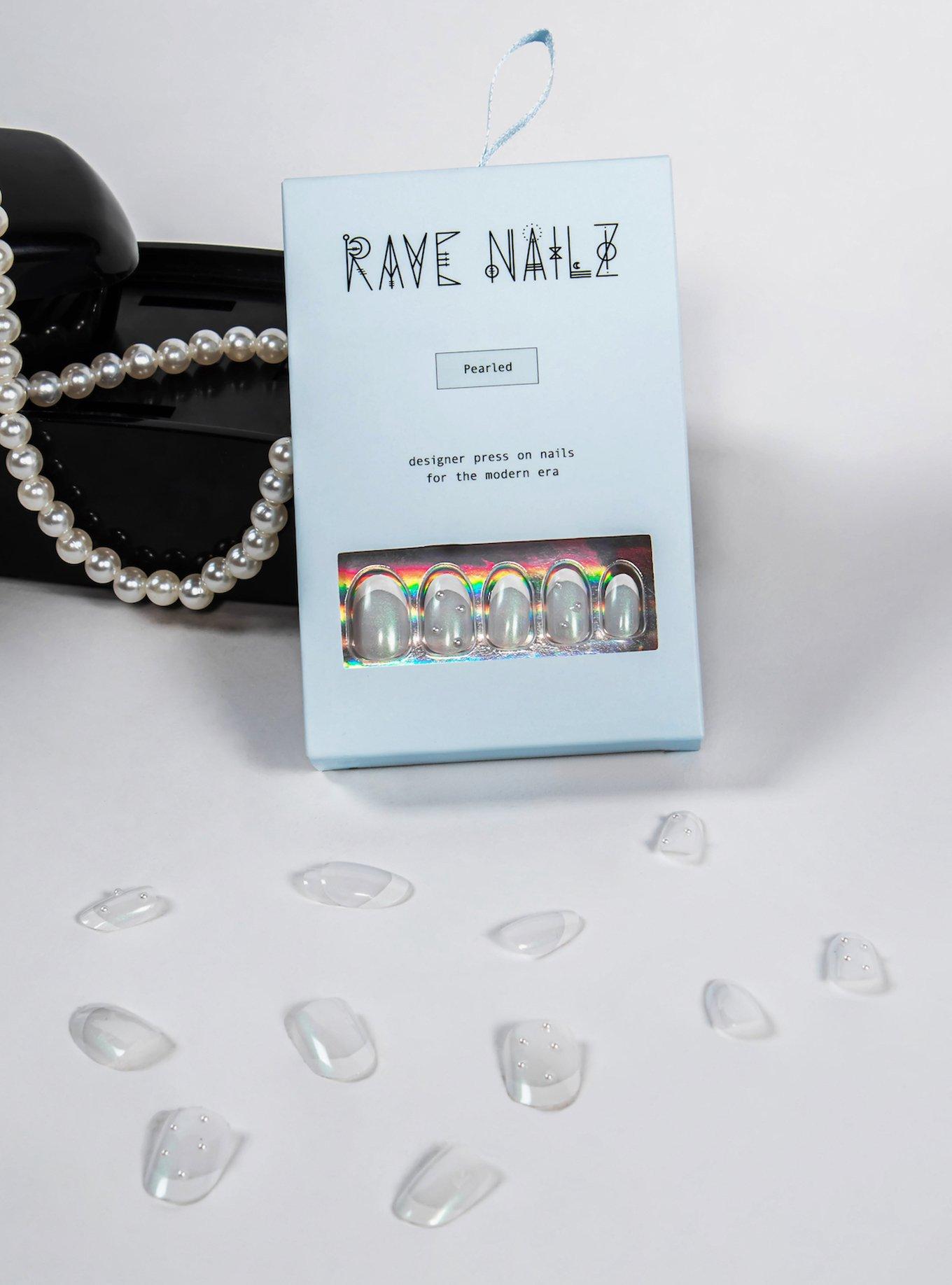 Rave Nailz Pearled French Nailz, , alternate