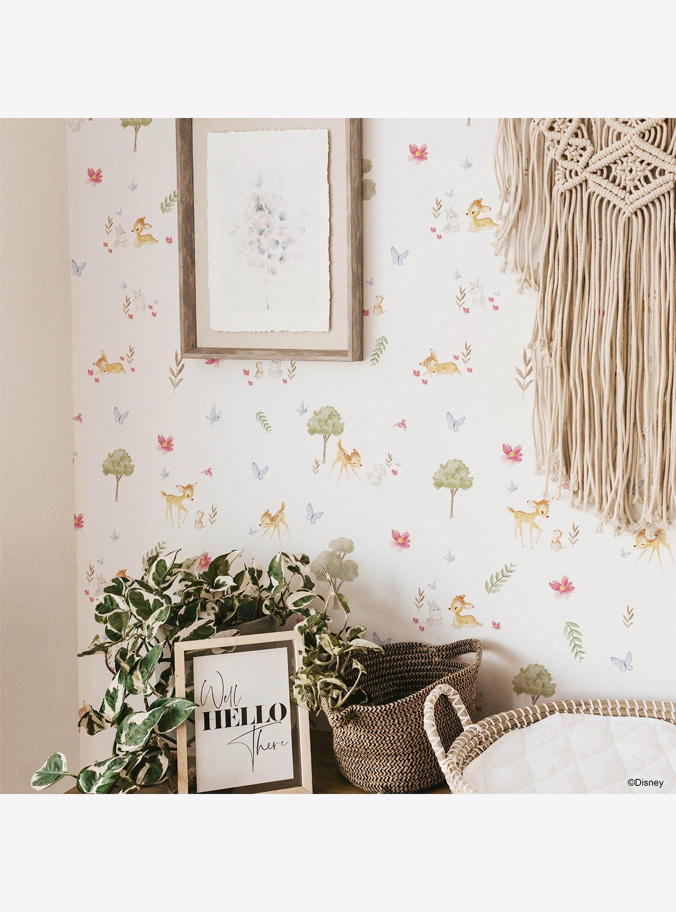 Disney Bambi Watercolor Peel & Stick Wallpaper, , alternate