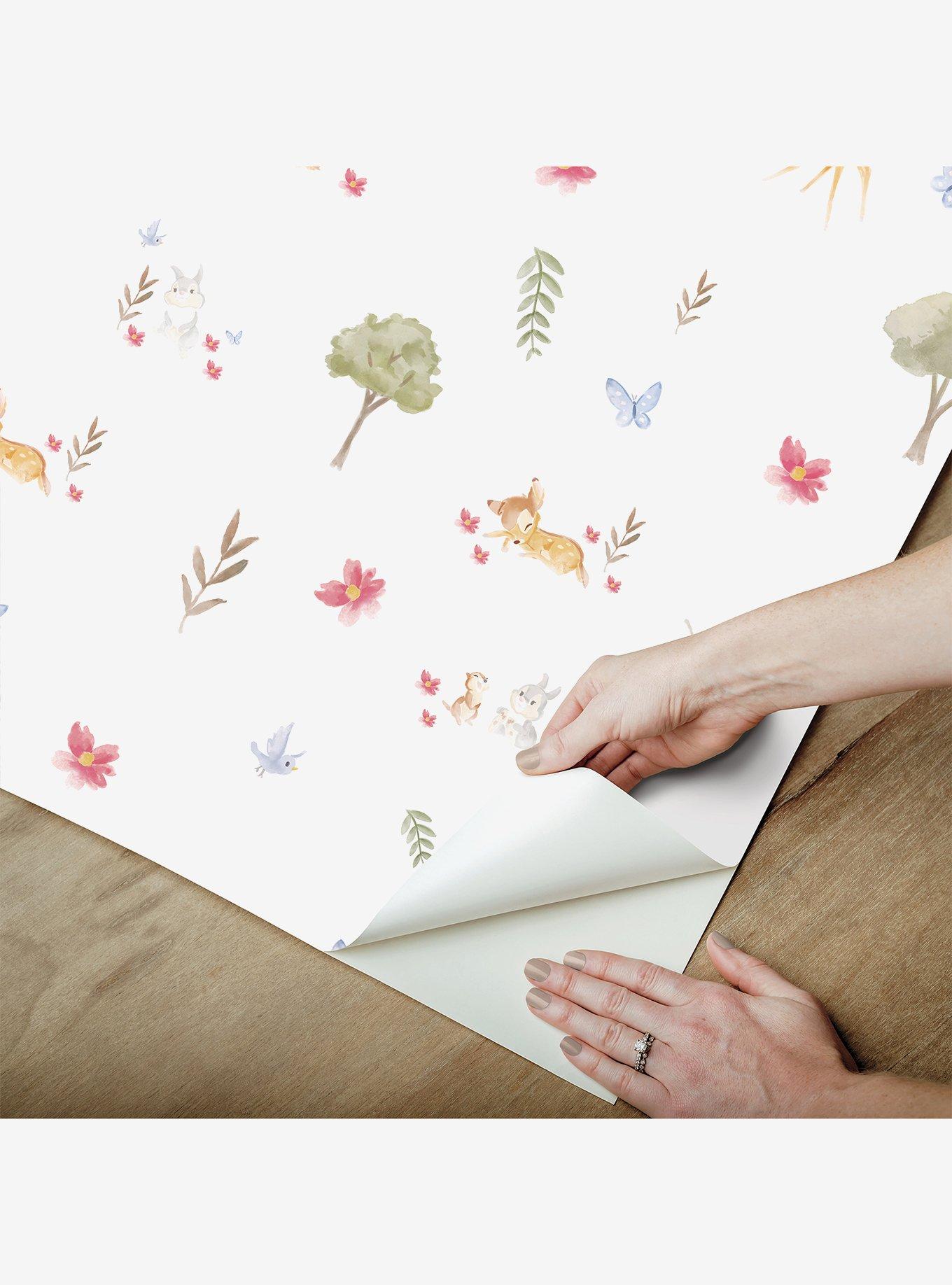 Disney Bambi Watercolor Peel & Stick Wallpaper, , alternate