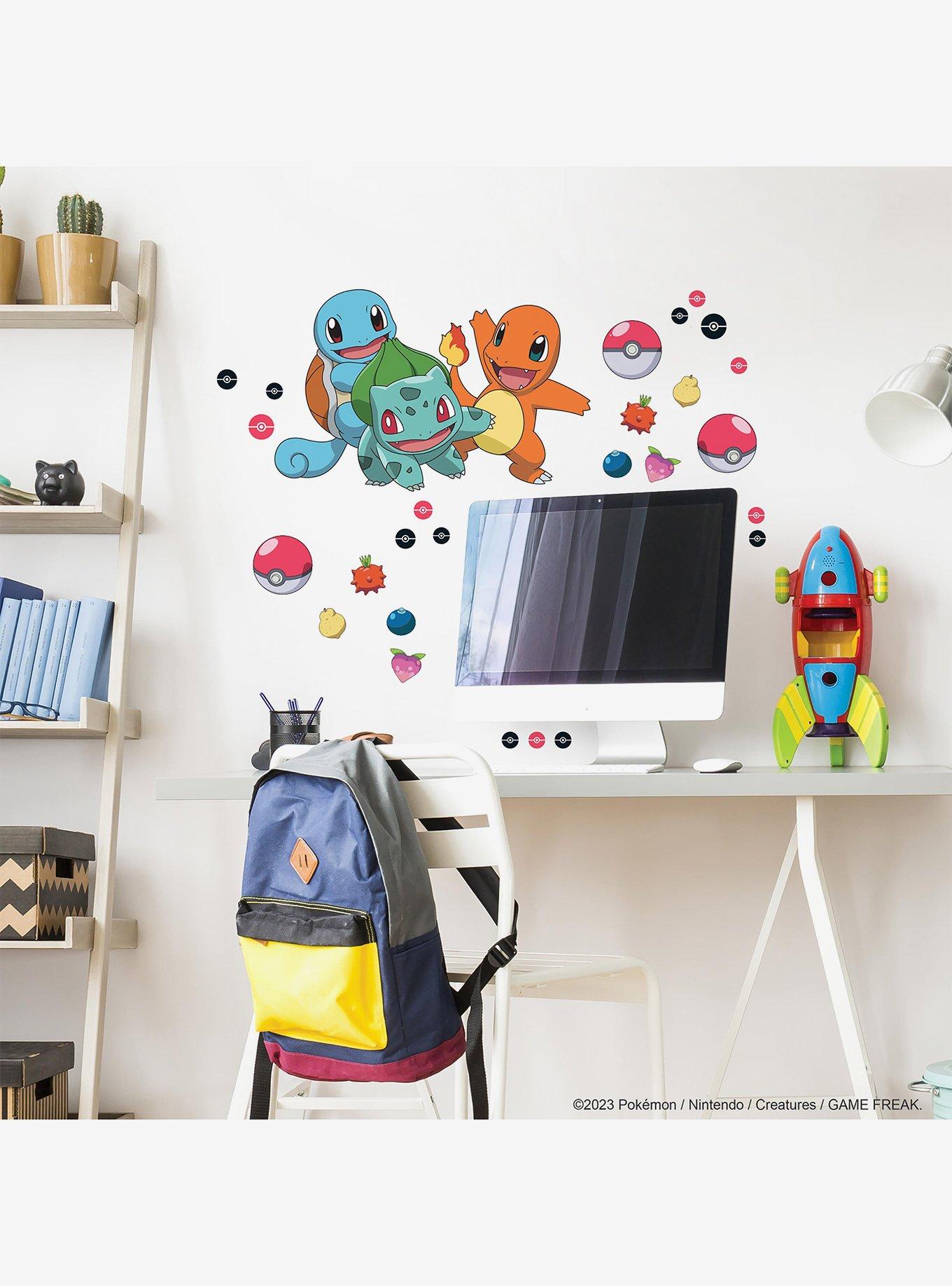 Pok&eacute;mon Squirtle Charmander Bulbasaur Peel & Stick Giant Wall Decals, , hi-res
