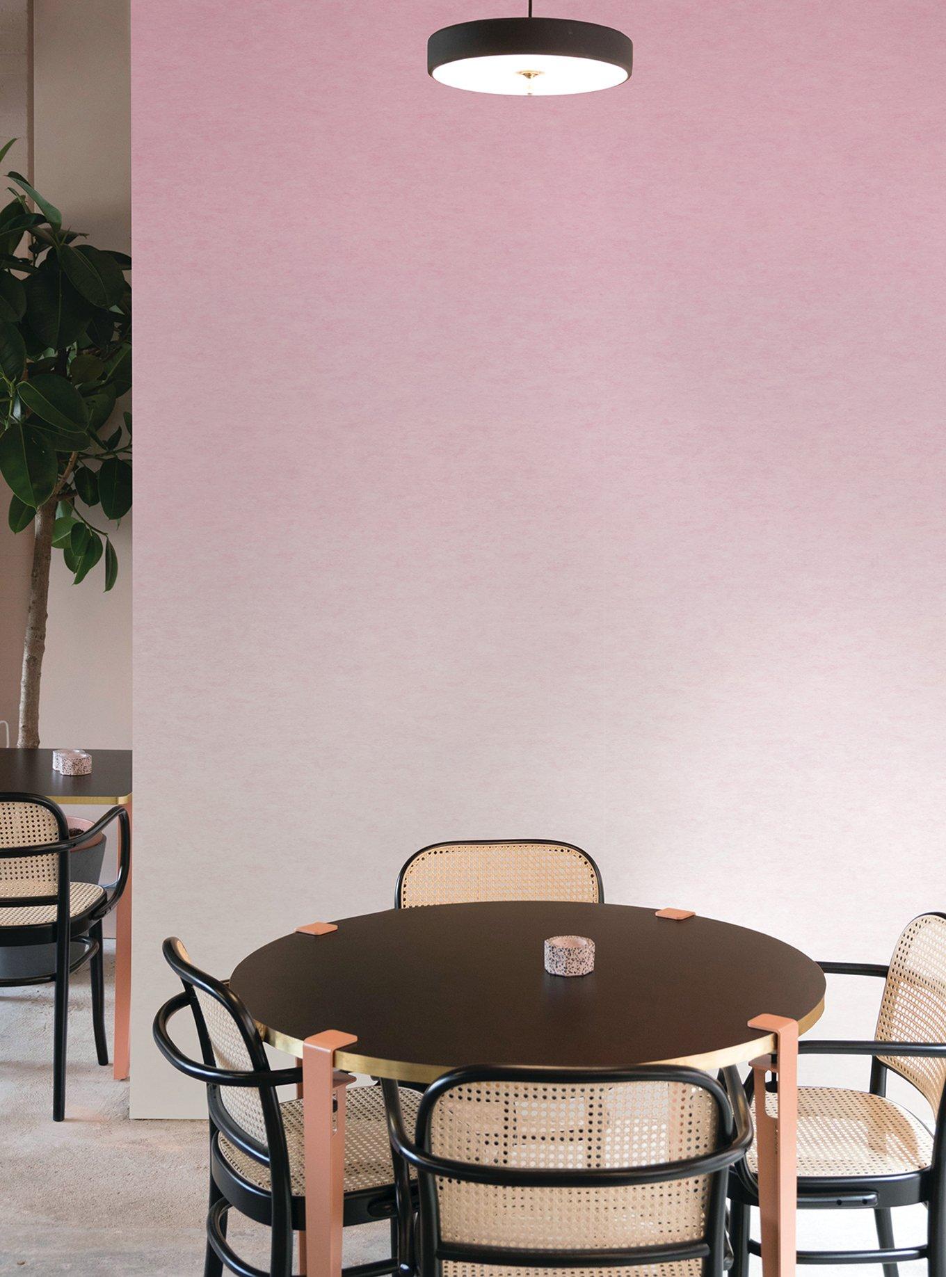 Pink Aura Ombre Peel & Stick Wallpaper Mural, , alternate