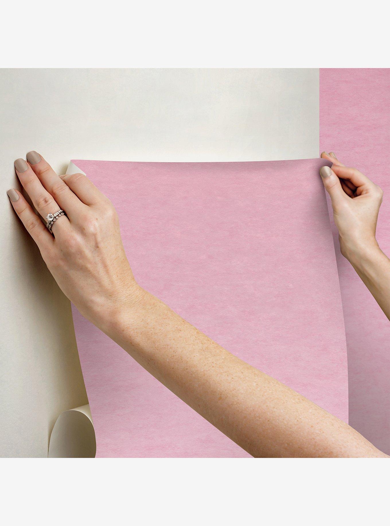 Pink Aura Ombre Peel & Stick Wallpaper Mural, , alternate