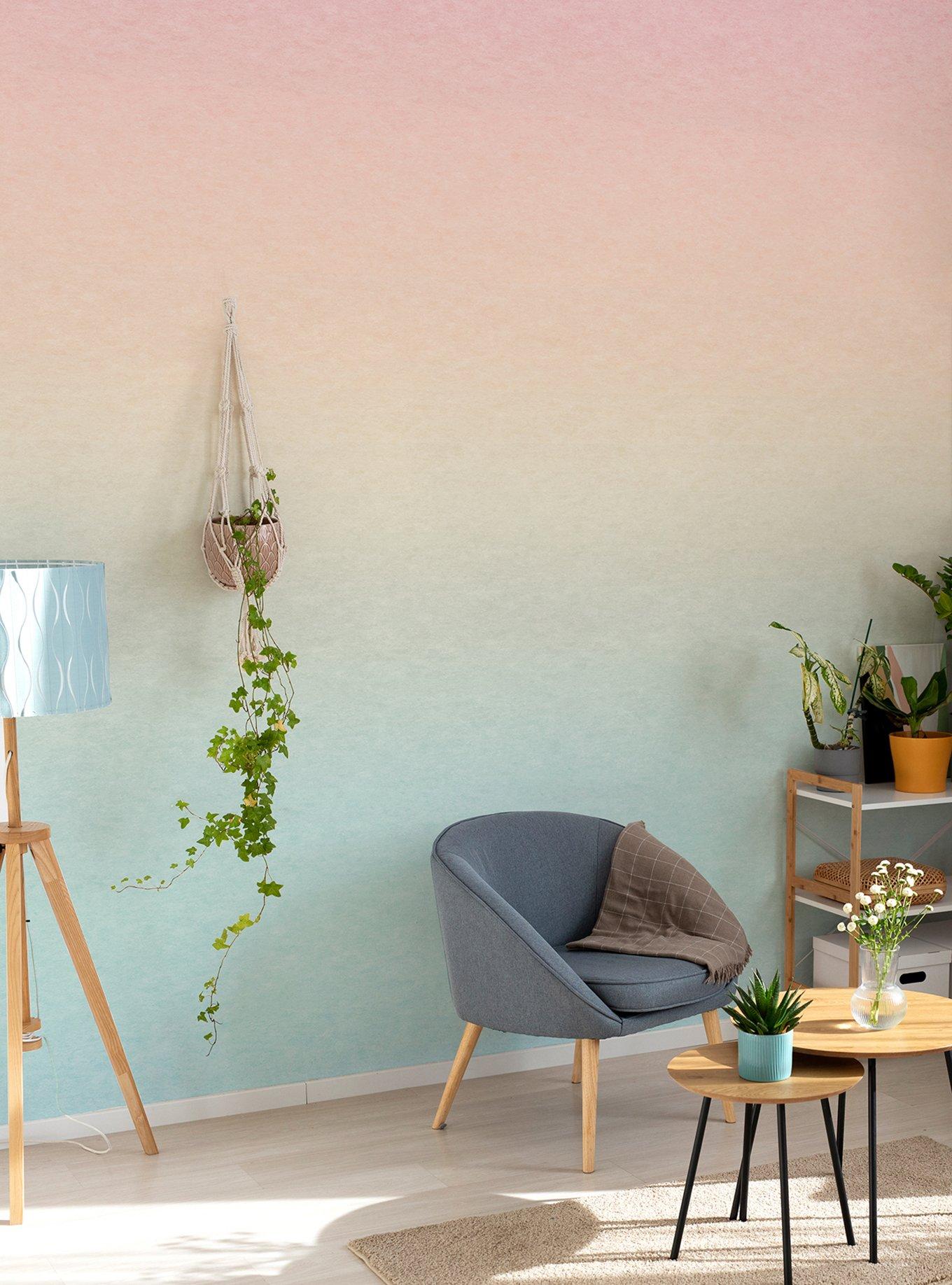 Rainbow Aura Ombre Peel & Stick Wallpaper Mural, , alternate