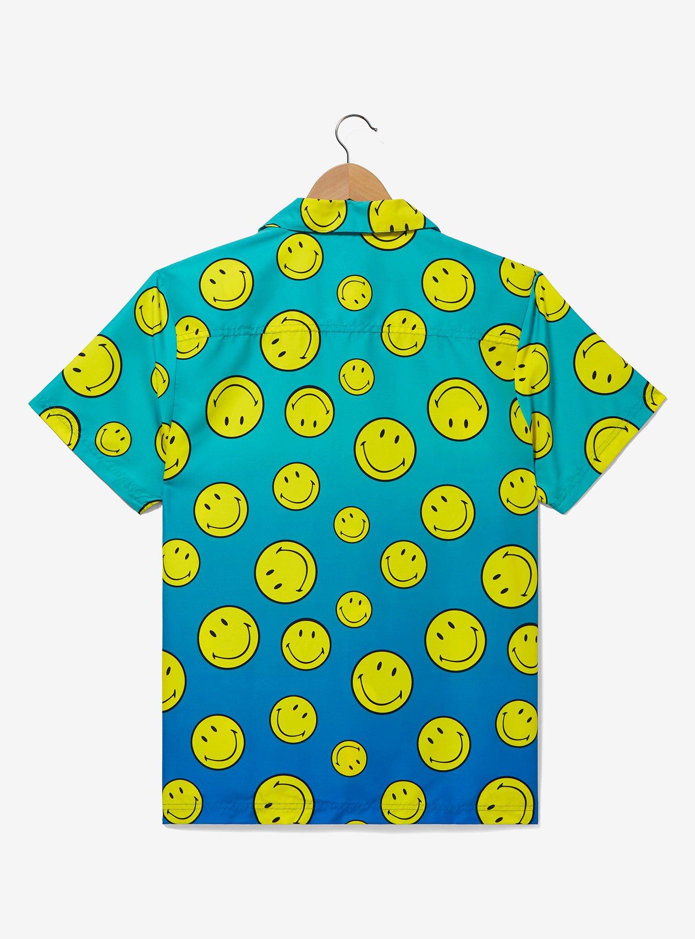 OppoSuits Smiles Allover Print Woven Button-Up - BoxLunch Exclusive, LIGHT BLUE, alternate