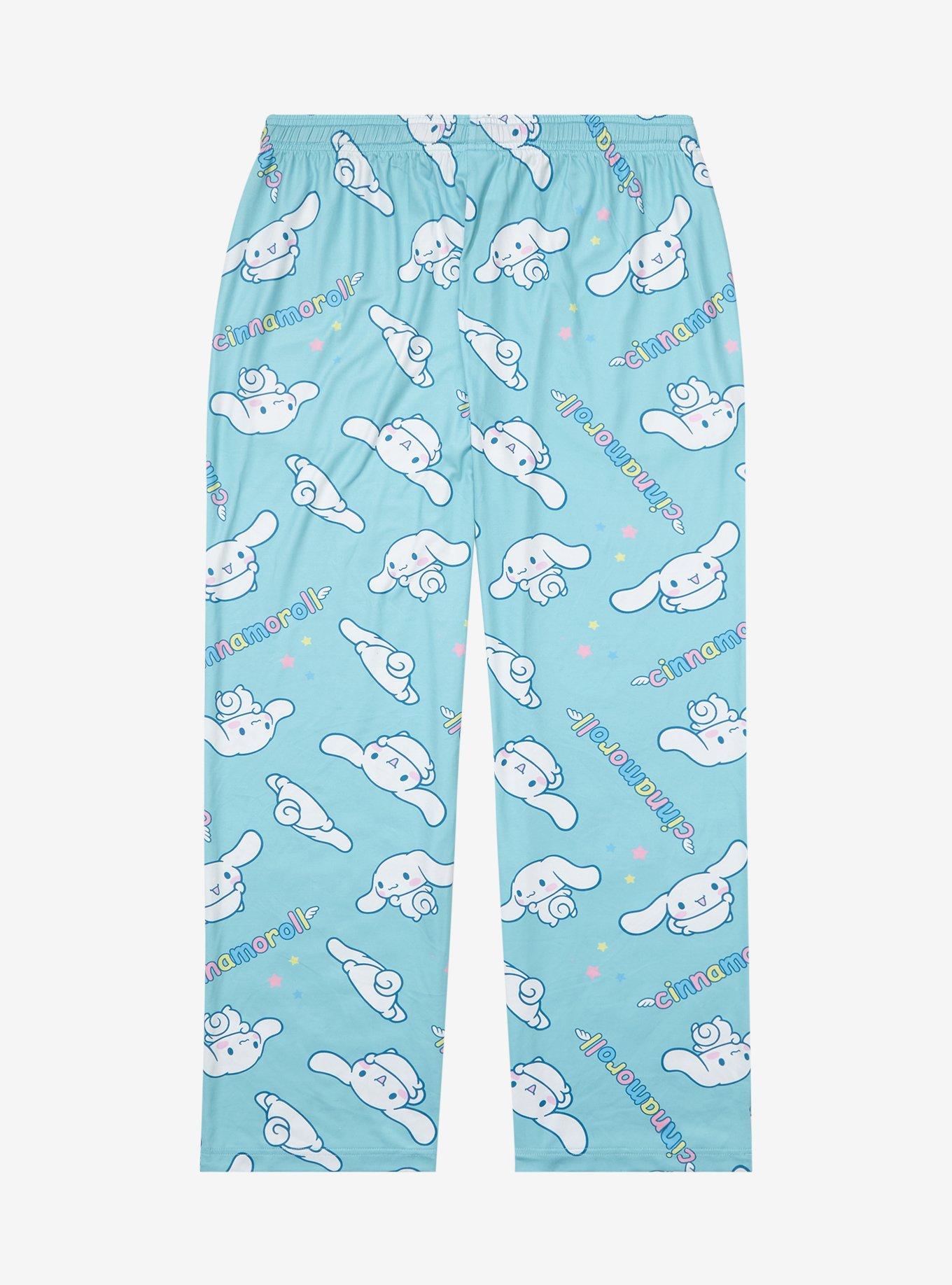 Sanrio Cinnamoroll Allover Print Women's Plus Size Sleep Pants - BoxLunch Exclusive, BABY BLUE, alternate