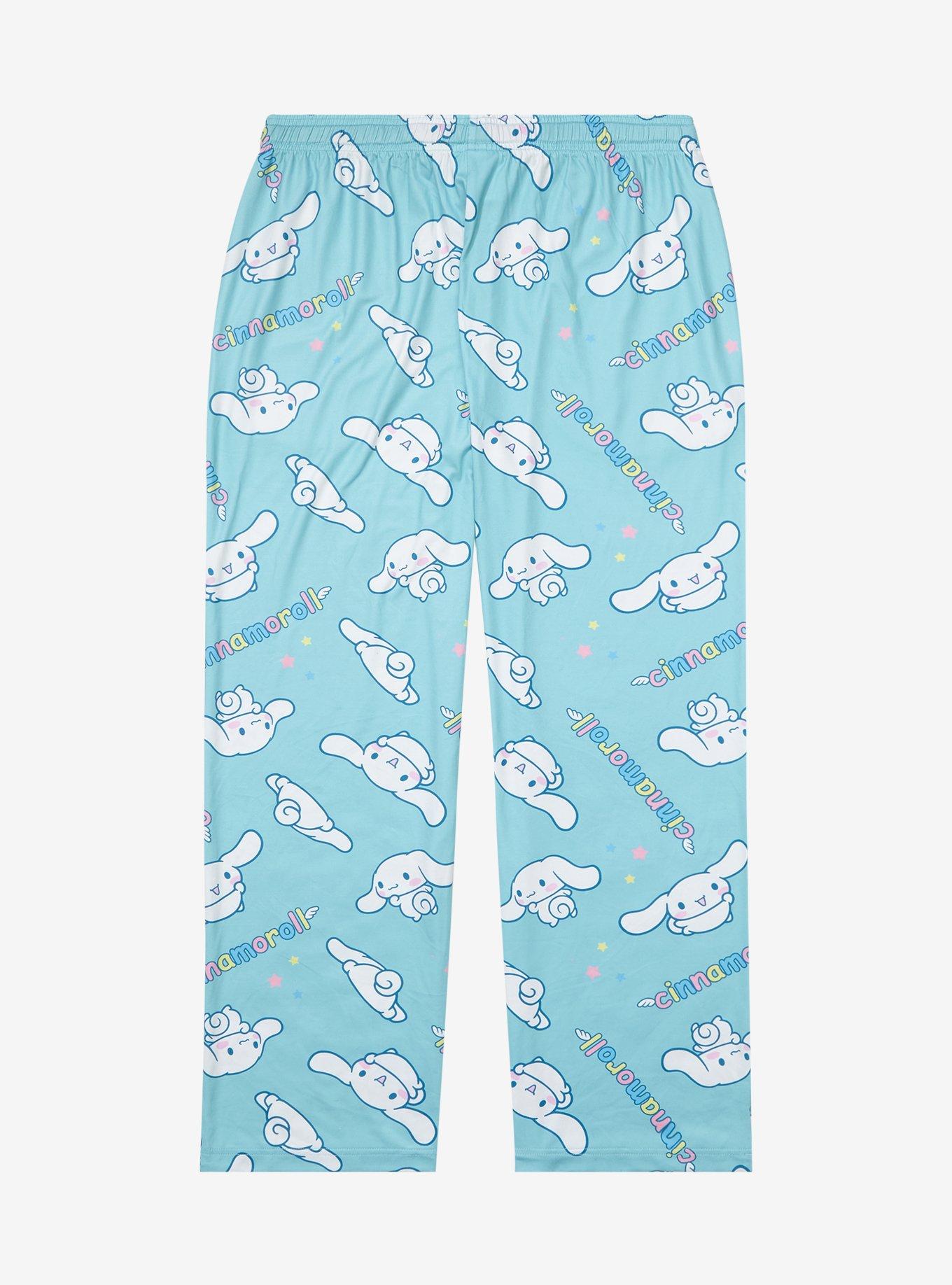 Sanrio Cinnamoroll Allover Print Women's Plus Size Sleep Pants - BoxLunch Exclusive, BABY BLUE, alternate