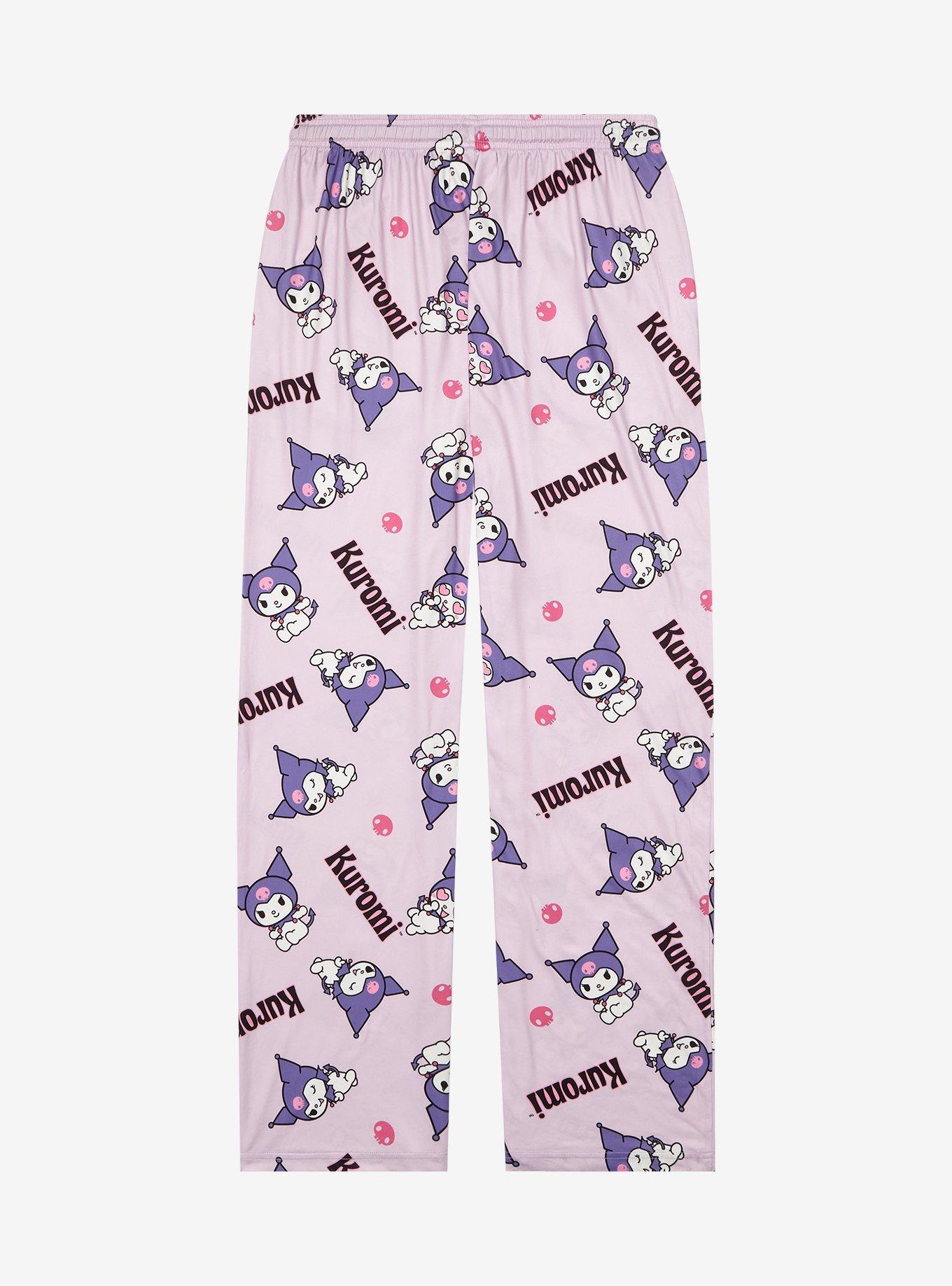 Sanrio Kuromi Allover Print Sleep Pants - BoxLunch Exclusive, LAVENDER, alternate
