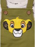 Disney The Lion King Simba Infant Overall Set - BoxLunch Exclusive, GREEN  OLIVE, alternate