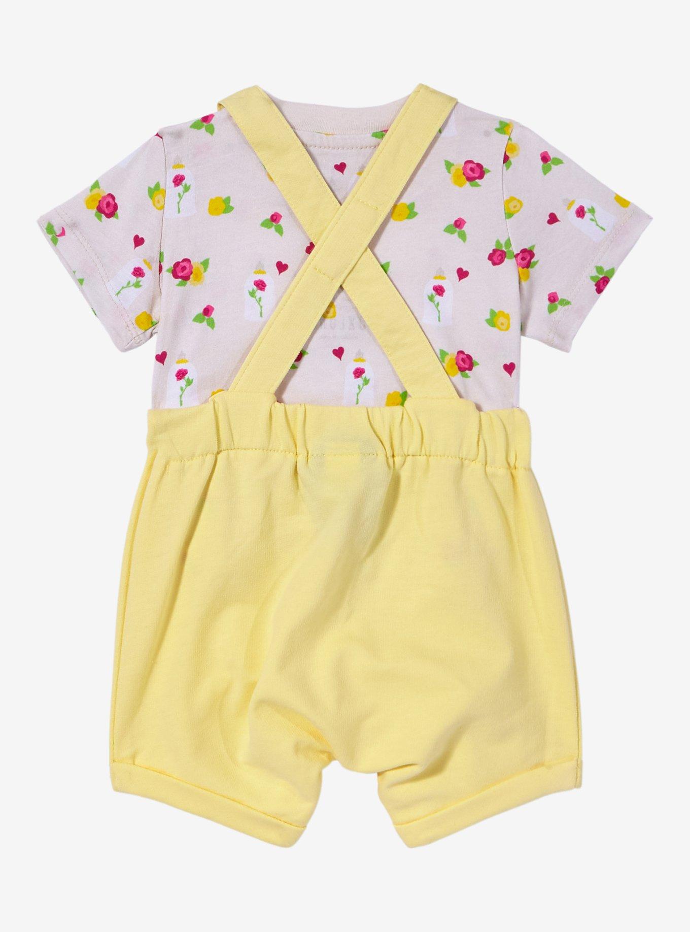 Disney Beauty and the Beast Belle Infant Overall Set — BoxLunch Exclusive, , alternate