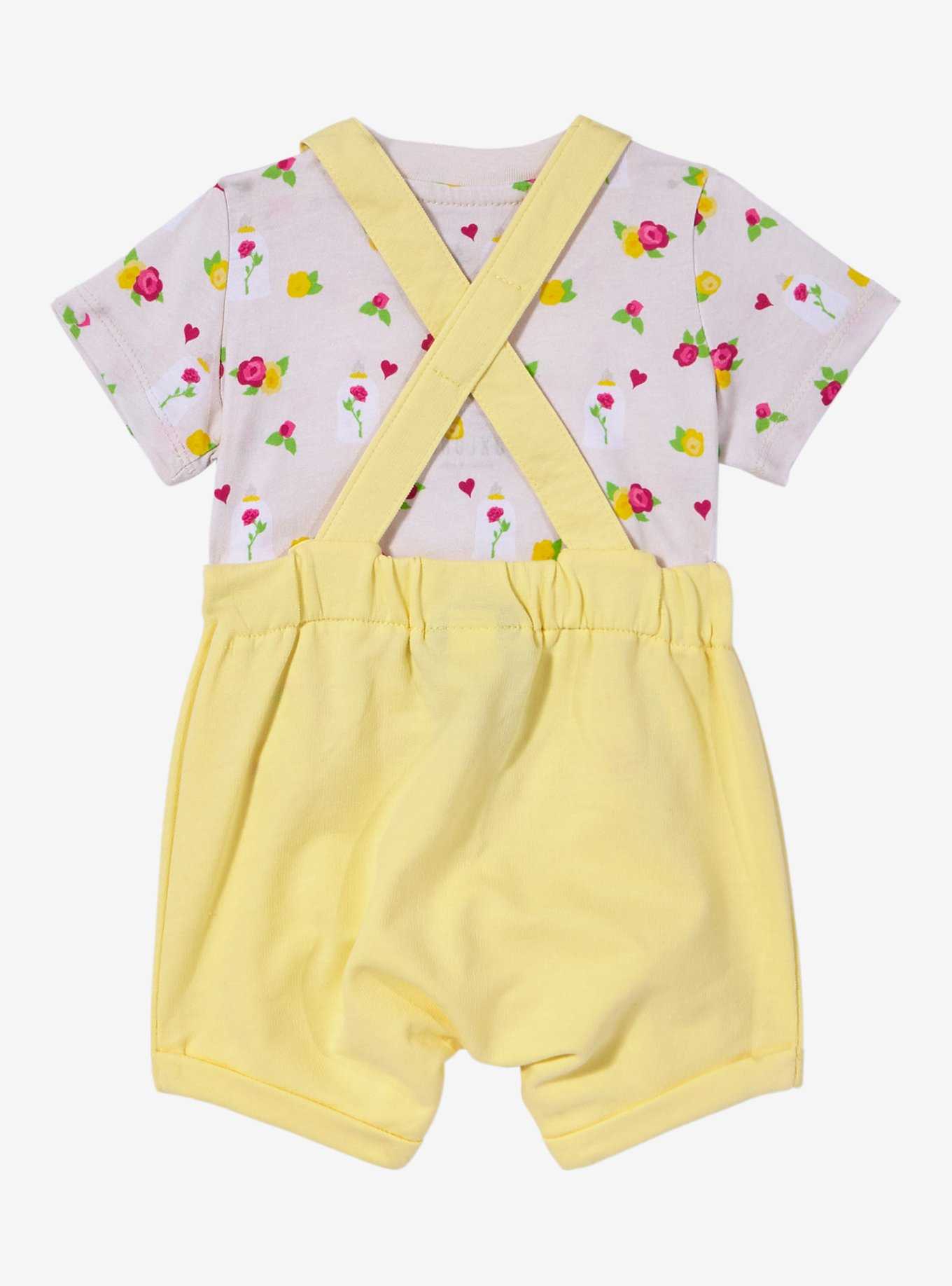Disney Beauty and the Beast Belle Infant Overall Set — BoxLunch Exclusive, , hi-res