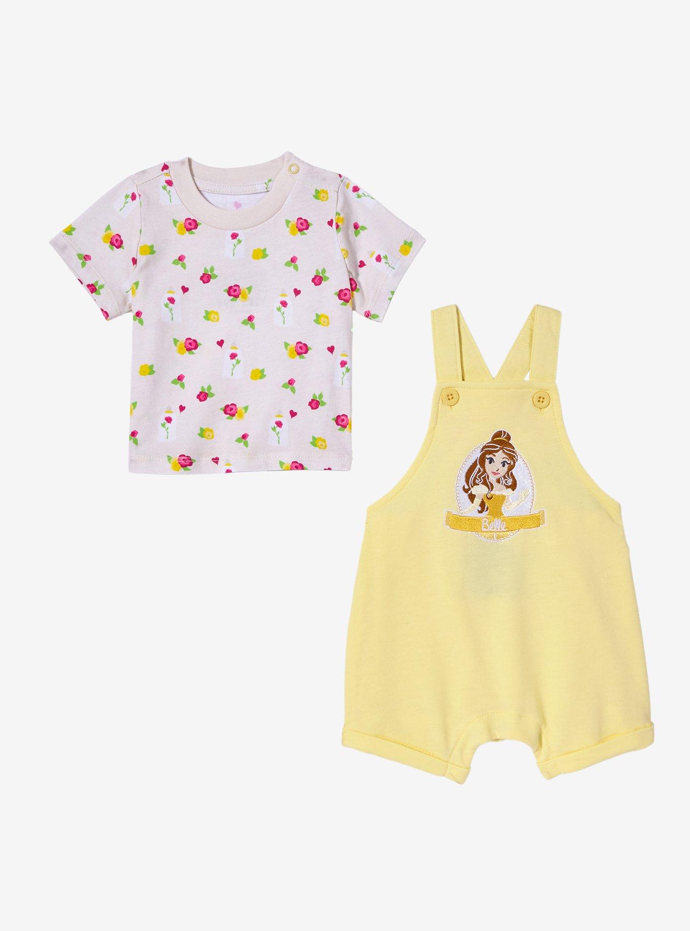 Disney Beauty and the Beast Belle Infant Overall Set &mdash; BoxLunch Exclusive, , alternate