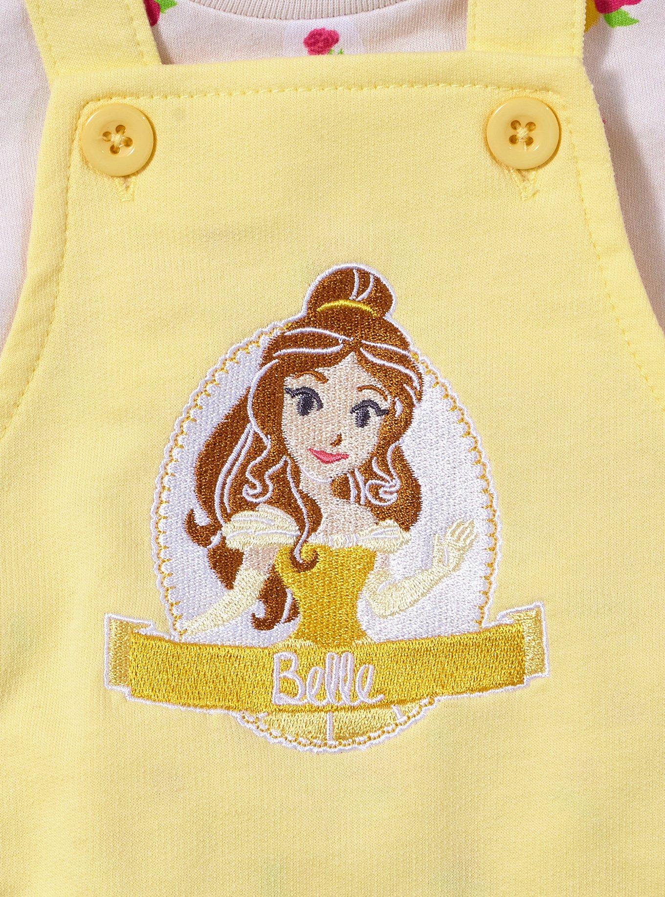 Disney Beauty and the Beast Belle Infant Overall Set &mdash; BoxLunch Exclusive, , alternate