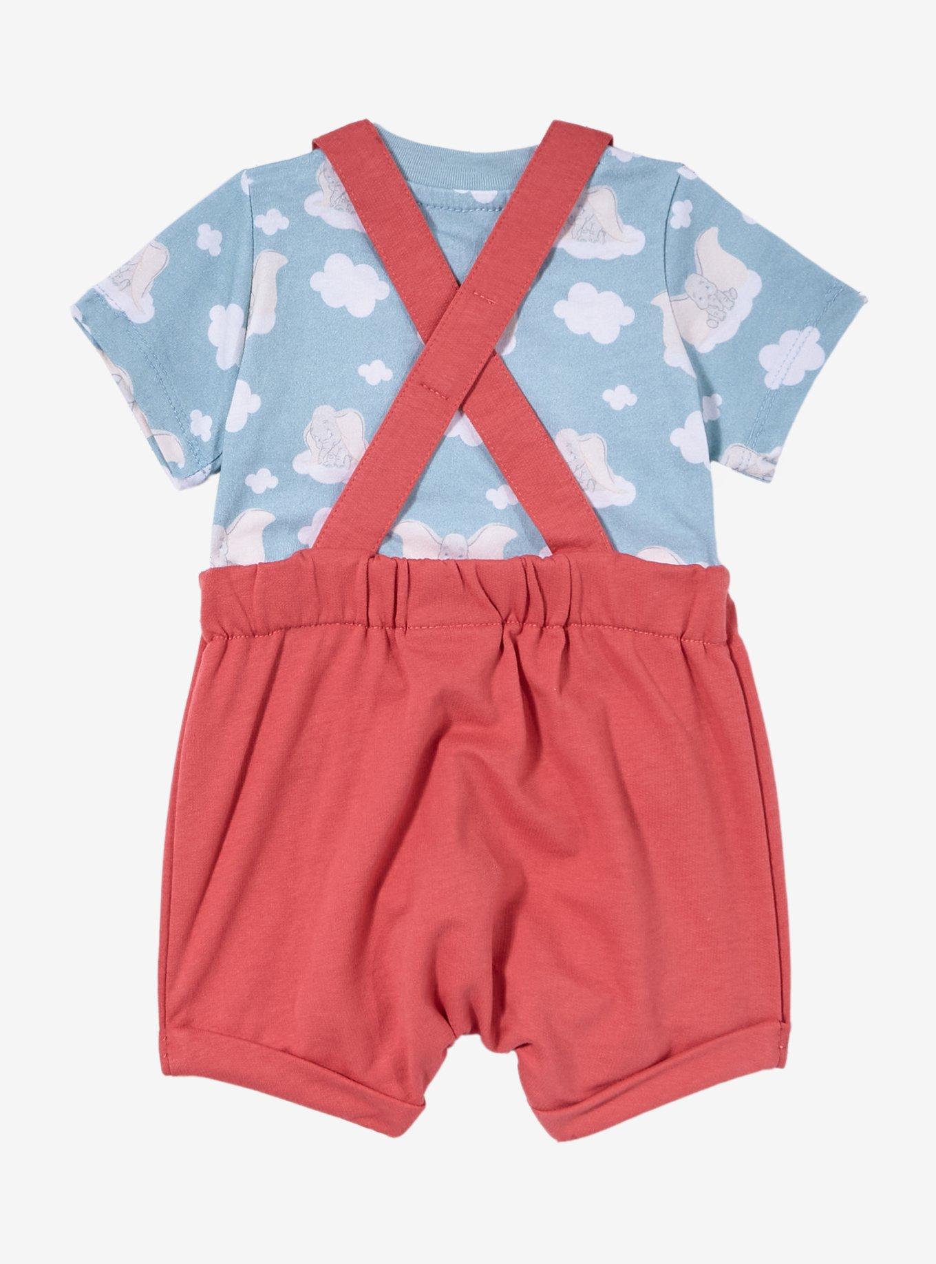 Disney Dumbo Infant Overall Set &mdash; BoxLunch Exclusive, RED, alternate