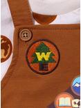Disney Pixar Up Russell Wilderness Explorer Infant Overall Set — BoxLunch Exclusive, BROWN, alternate