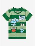 Blue's Clues Striped Flip Toddler Shirt - BoxLunch Exclusive, STRIPE - GREEN, alternate