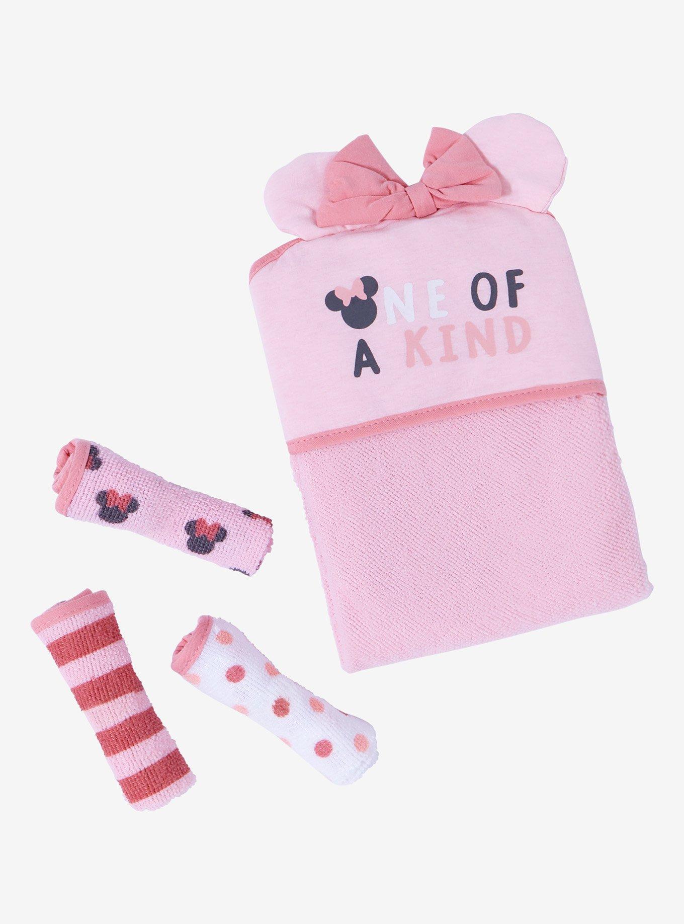 Disney Minnie Mouse Infant Bath Towel Set, , alternate