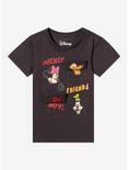 Mickey and Friends Character Flip Toddler T-Shirt - BoxLunch Exclusive, CHARCOAL  BLACK, alternate