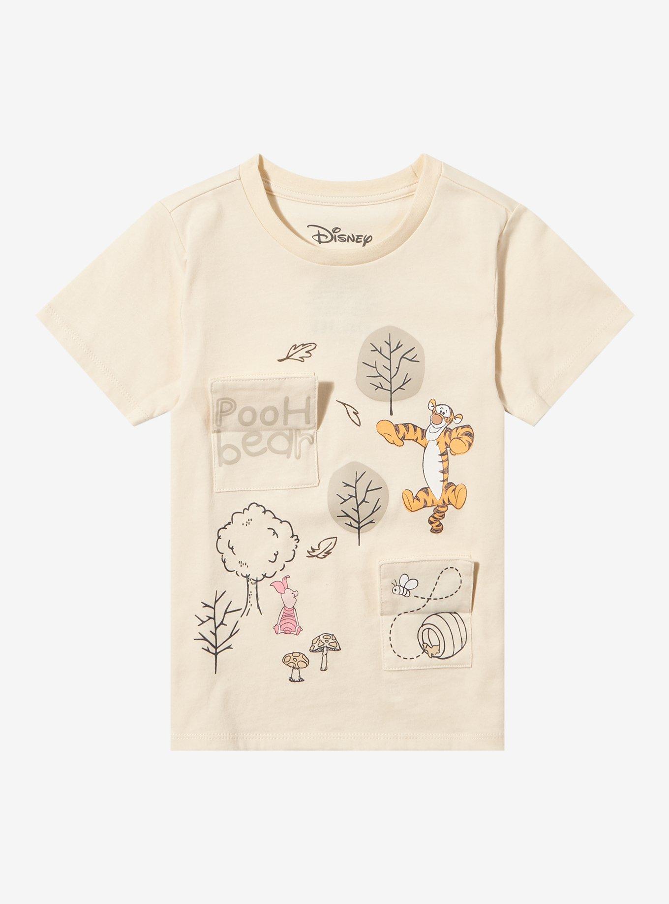 Disney Winnie the Pooh and Friends Flip Toddler T-Shirt - BoxLunch Exclusive, NATURAL, alternate