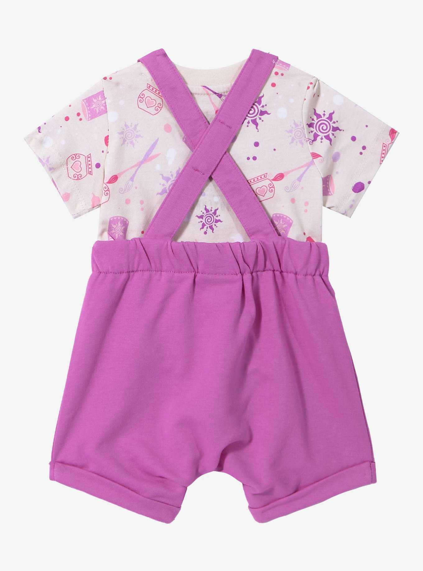 Disney Tangled Rapunzel Icons Infant Overall Set - BoxLunch Exclusive, , hi-res