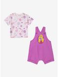 Disney Tangled Rapunzel Icons Infant Overall Set - BoxLunch Exclusive, PURPLE, alternate