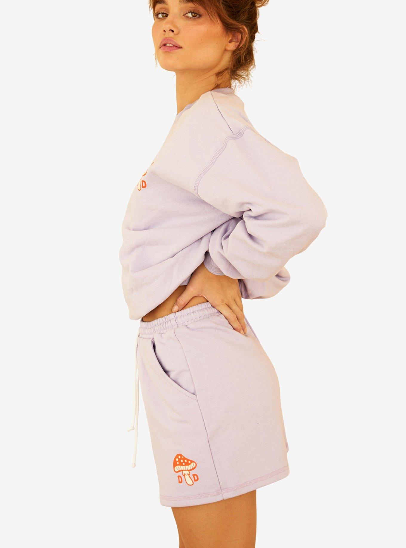 Dippin' Daisy's Mushroom Swim Shorts Cover-Up Purple, PURPLE, alternate