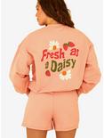 Dippin' Daisy's Fresh As A Daisy Crewneck Sweatshirt Pink, PINK, alternate