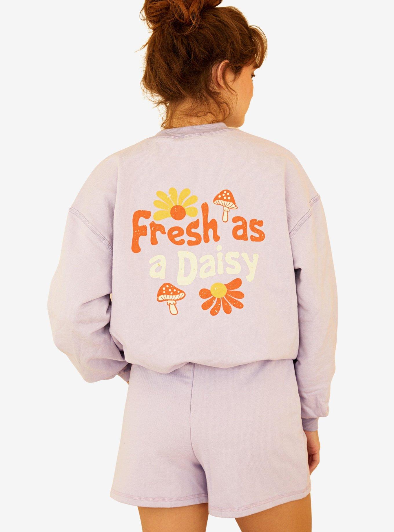 Dippin' Daisy's Fresh As A Daisy Crewneck Sweatshirt Purple, , hi-res