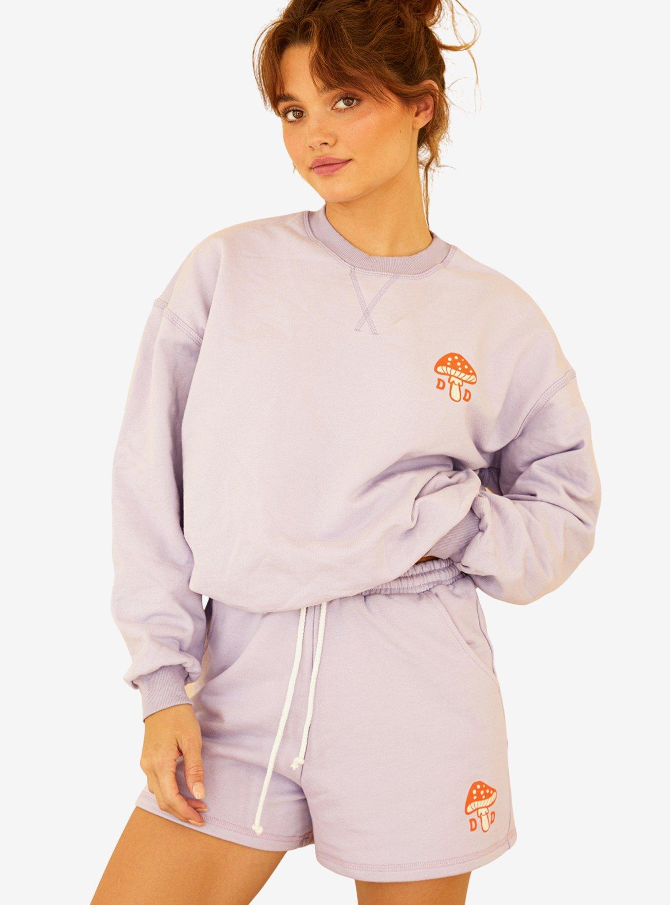 Dippin' Daisy's Fresh As A Daisy Crewneck Sweatshirt Purple, PURPLE, alternate