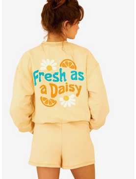 Dippin' Daisy's Fresh As A Daisy Crewneck Sweatshirt Cream, , hi-res