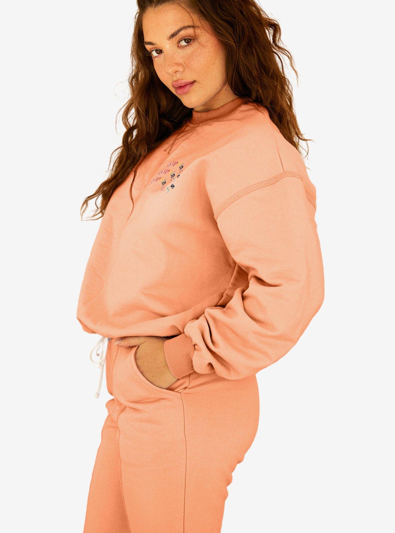 Dippin' Daisy's DD Wave Crewneck Sweatshirt Pink, , hi-res