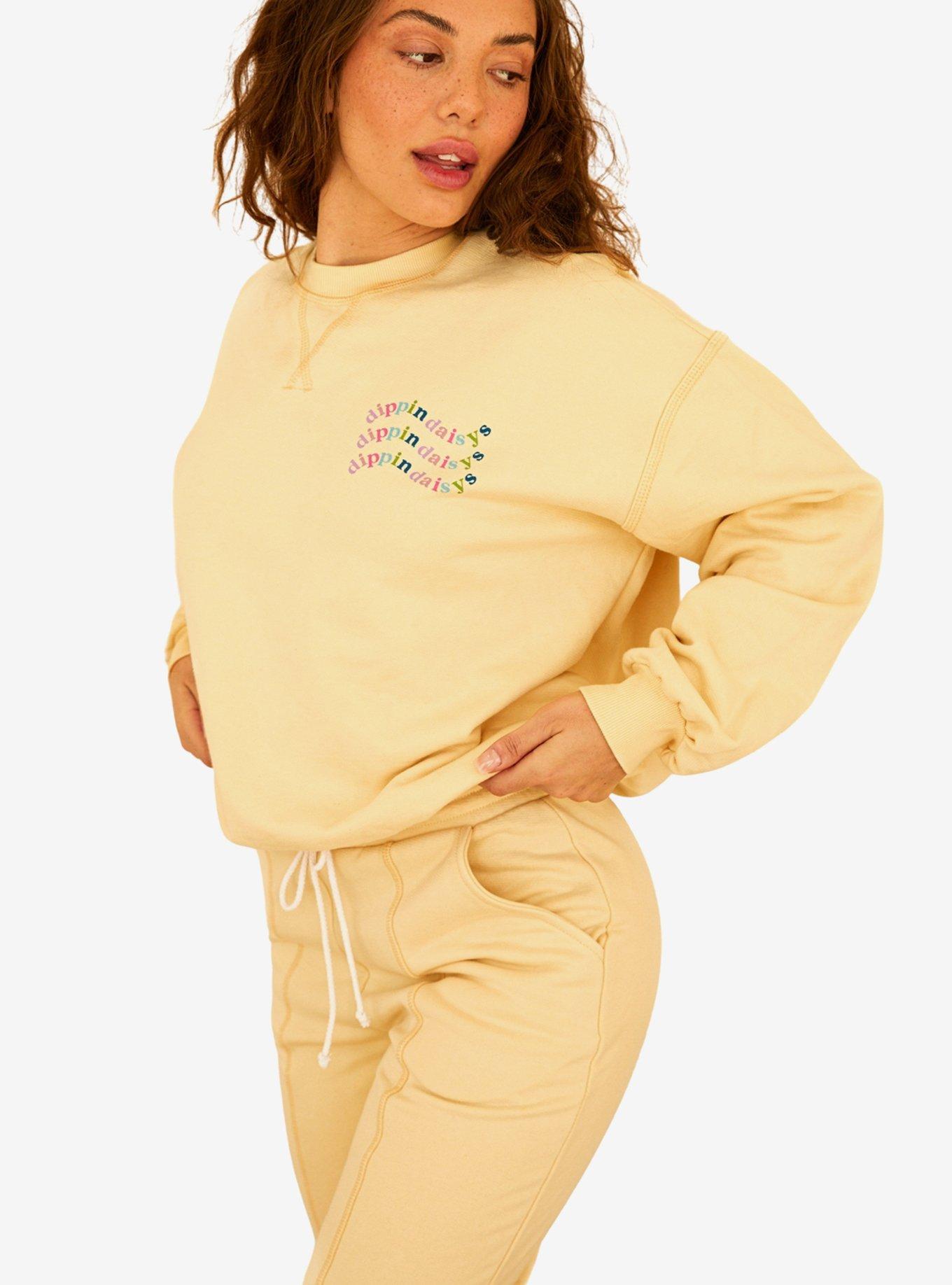 Dippin' Daisy's DD Wave Crewneck Sweatshirt Cream, , hi-res
