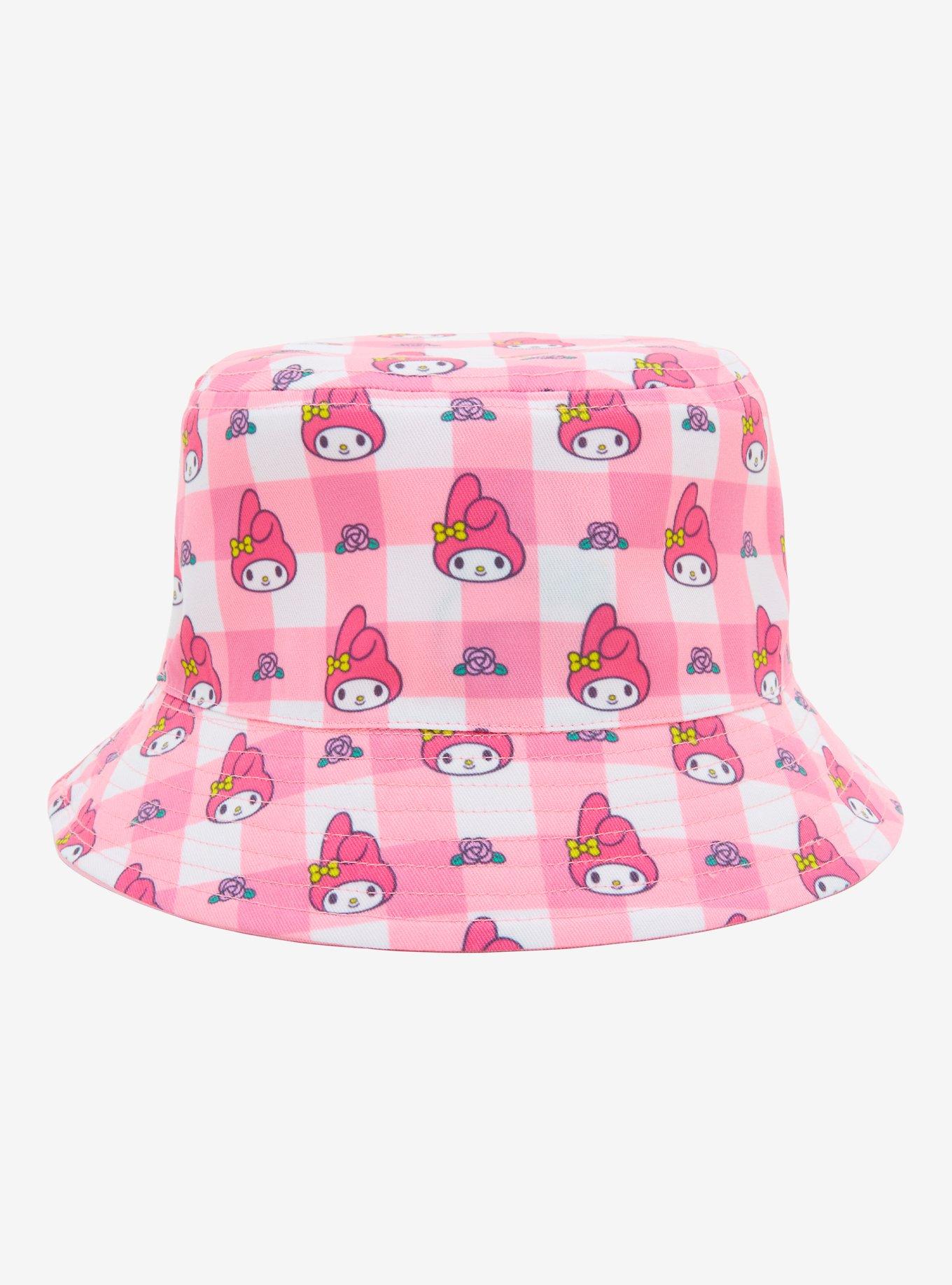 Sanrio My Melody Gingham Allover Print Reversible Bucket Hat - BoxLunch Exclusive, , alternate