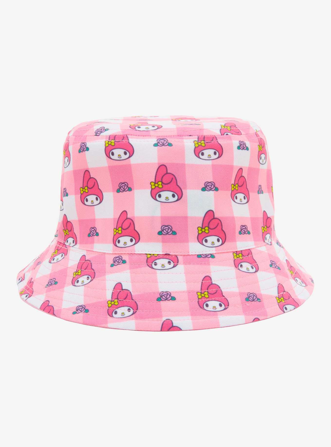 Sanrio My Melody Gingham Allover Print Reversible Bucket Hat - BoxLunch Exclusive, , hi-res