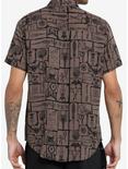 Cosmic Aura Anatomical Parts & Tools Woven Button-Up, OLIVE, alternate