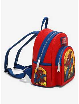 Loungefly Marvel Spider-Man Stained Glass Mini Backpack — BoxLunch Exclusive, , hi-res