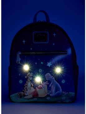 Loungefly Disney Winnie the Pooh Stargazing Light-Up Mini Backpack — BoxLunch Exclusive, , hi-res
