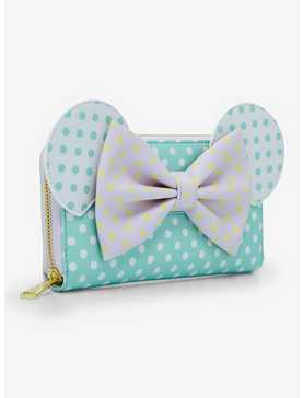 Loungefly Disney Minnie Mouse Pastel Polka Dot Wallet — BoxLunch Exclusive, , hi-res