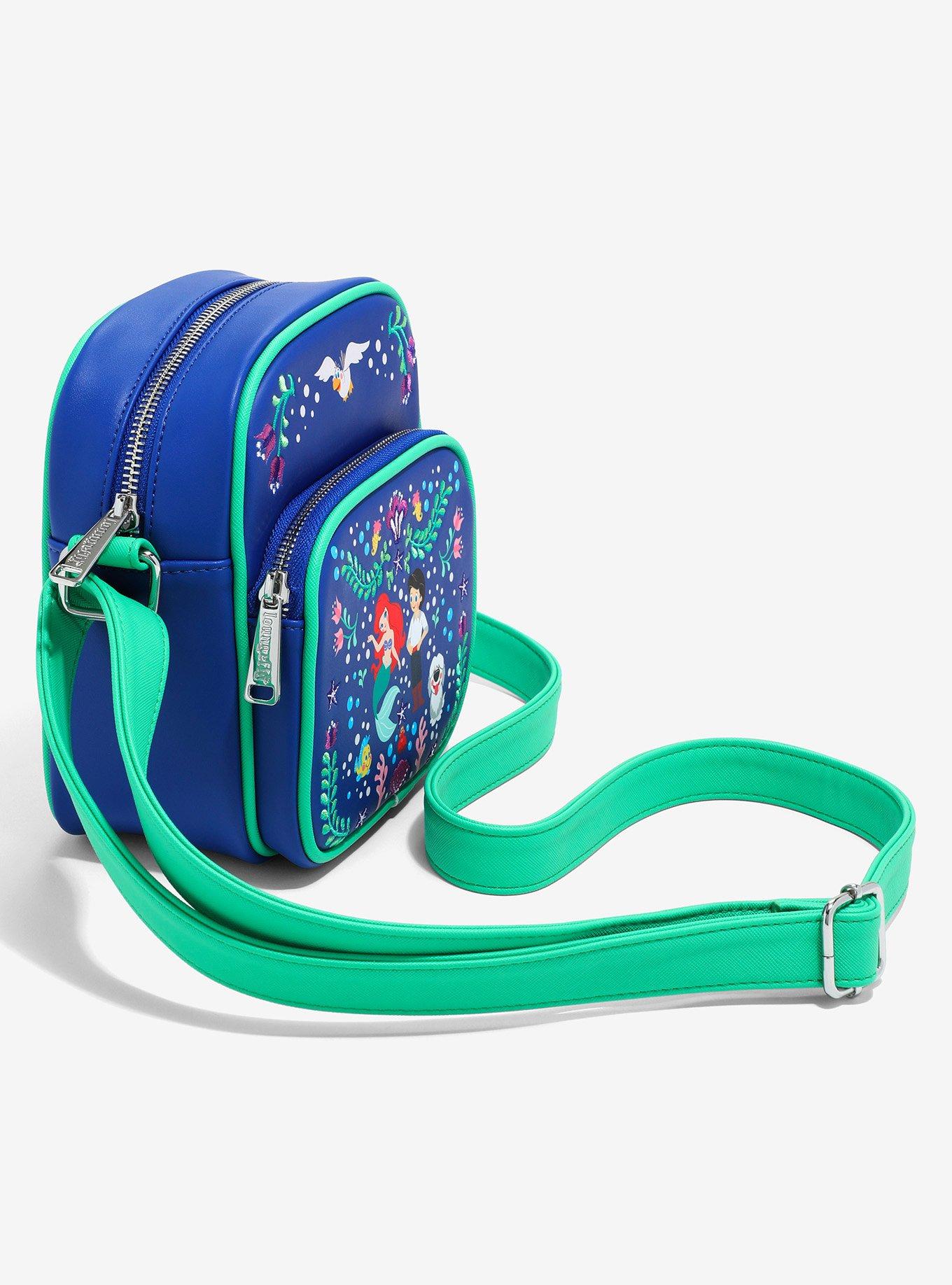 Loungefly Disney The Little Mermaid Ariel & Eric Floral Crossbody Bag - BoxLunch Exclusive