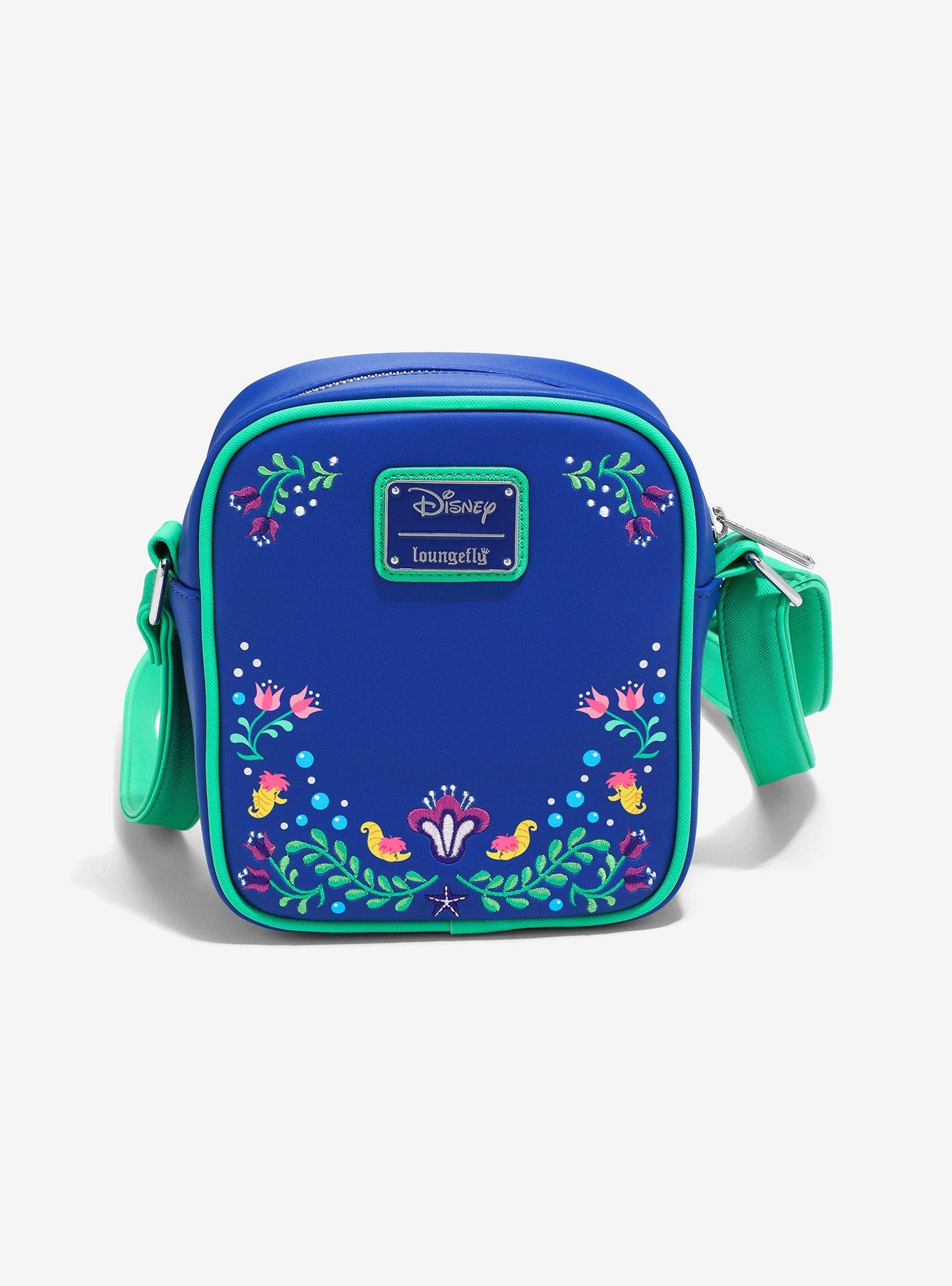 Loungefly Disney The Little Mermaid Ariel & Eric Floral Crossbody Bag - BoxLunch Exclusive