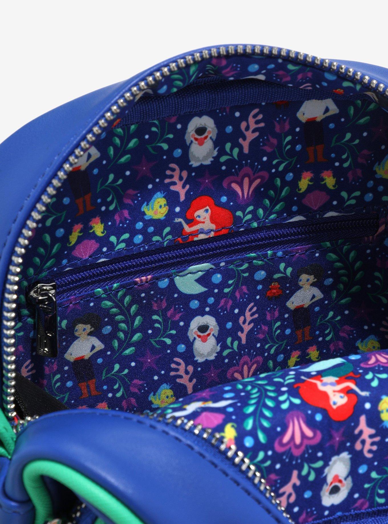 Loungefly Disney The Little Mermaid Ariel & Eric Floral Crossbody Bag - BoxLunch Exclusive