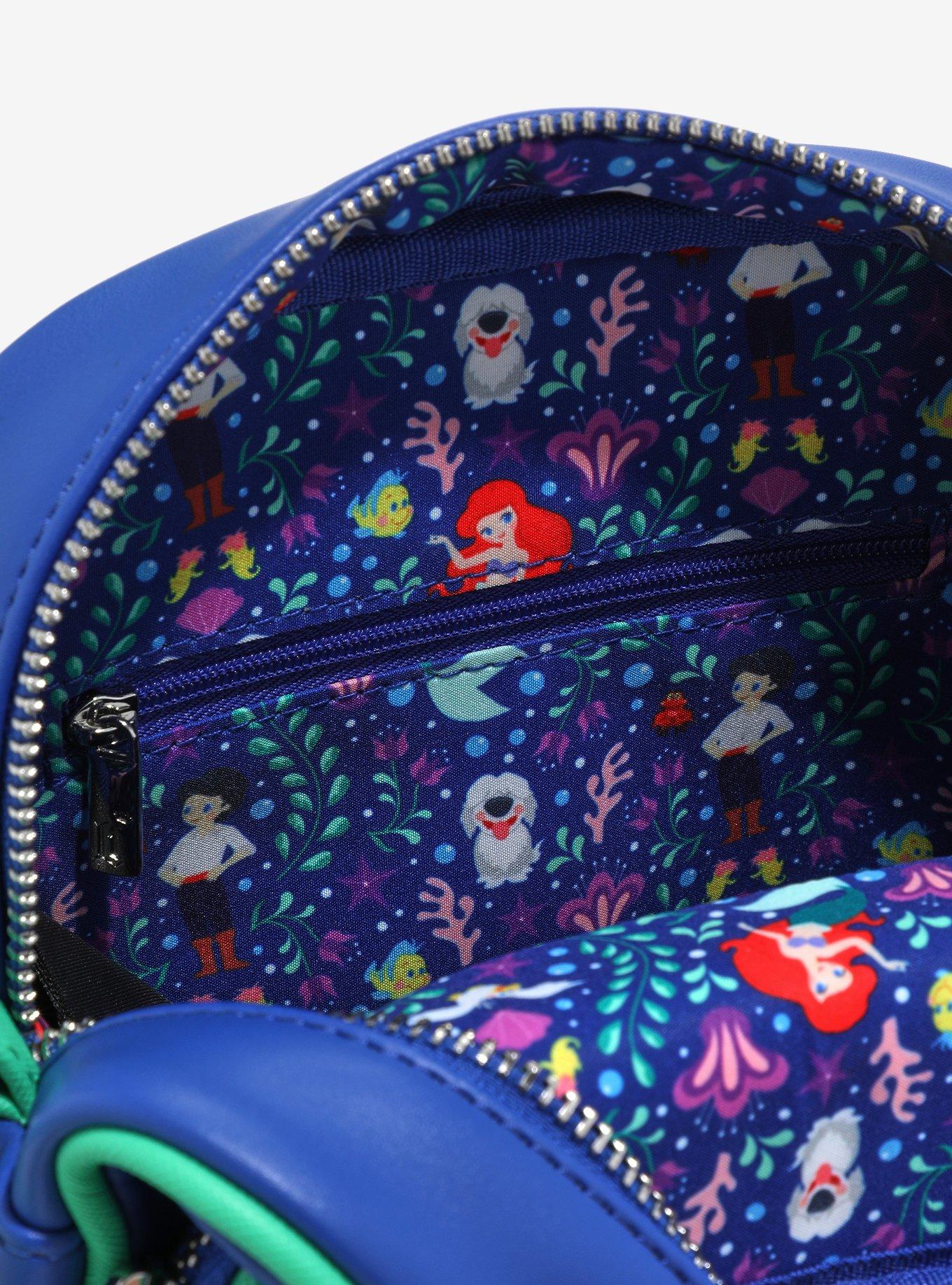 Loungefly Disney The Little Mermaid Ariel & Eric Floral Crossbody Bag - BoxLunch Exclusive, , alternate