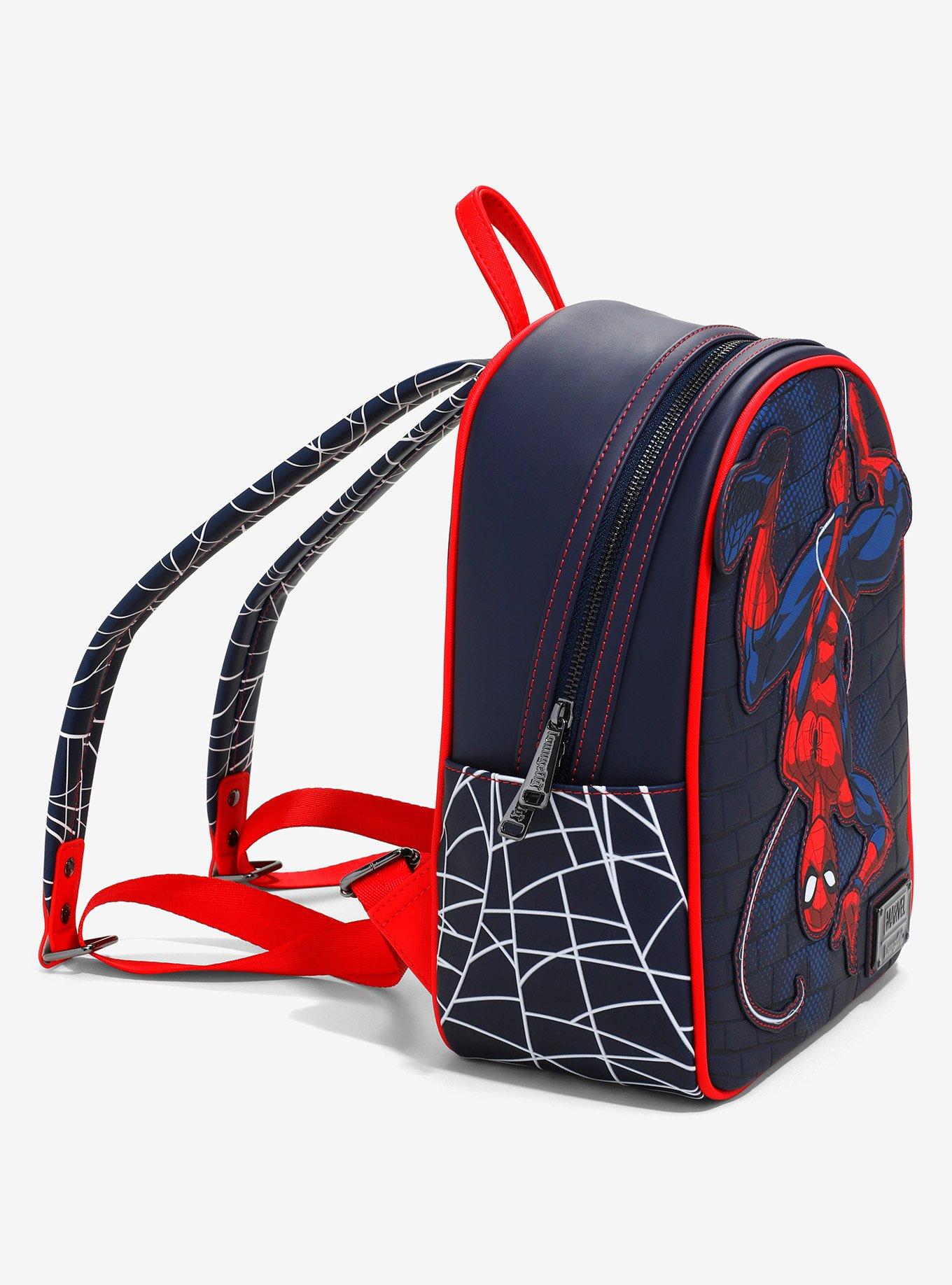 Loungefly Marvel Spider-Man Upside Down Web Mini Backpack &mdash; BoxLunch Exclusive, , alternate