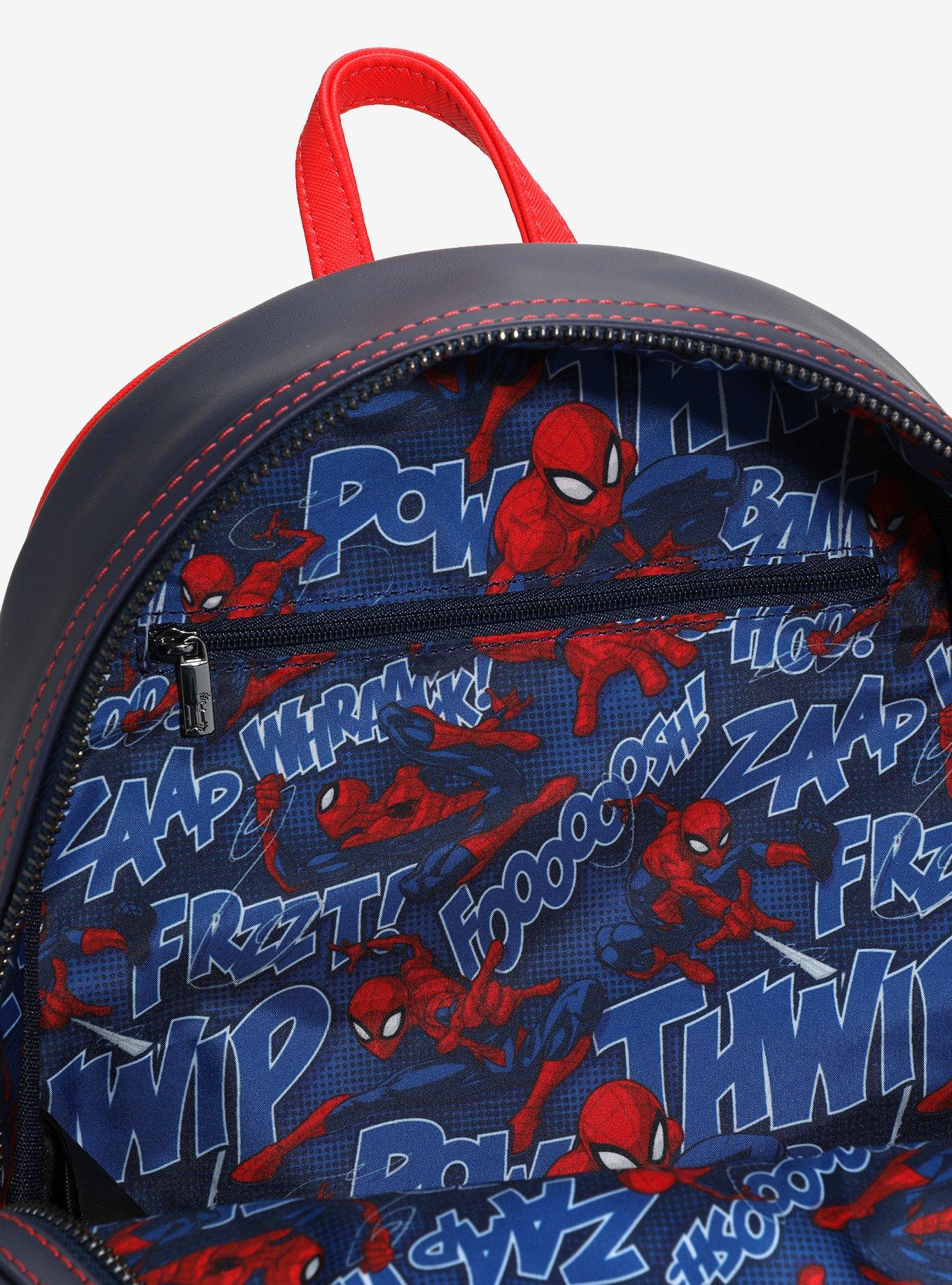 Loungefly Marvel Spider-Man Upside Down Web Mini Backpack &mdash; BoxLunch Exclusive, , alternate