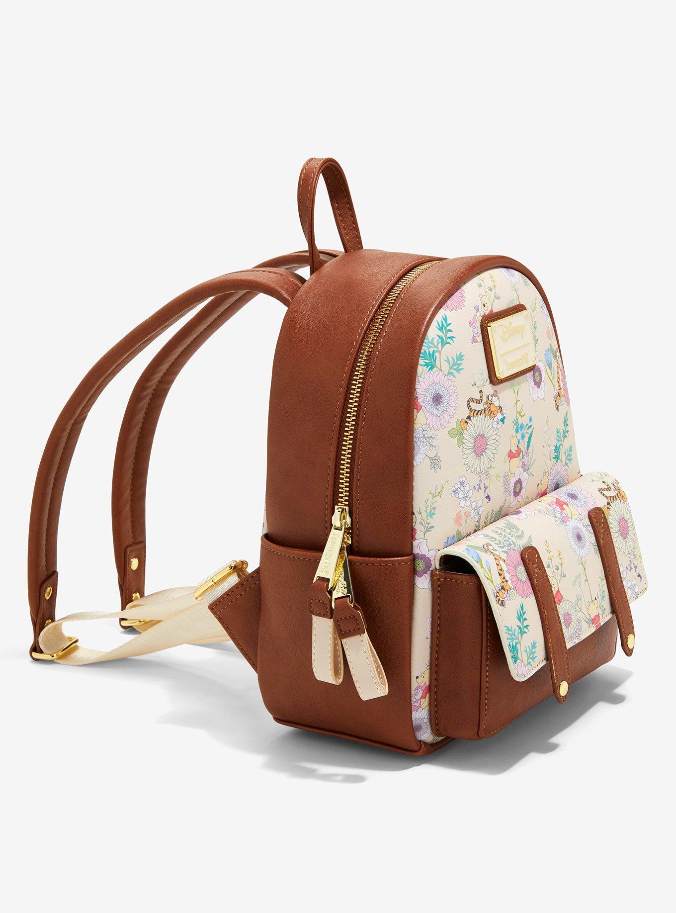 Loungefly Disney Winnie the Pooh Floral Allover Print Mini Backpack - BoxLunch Exclusive