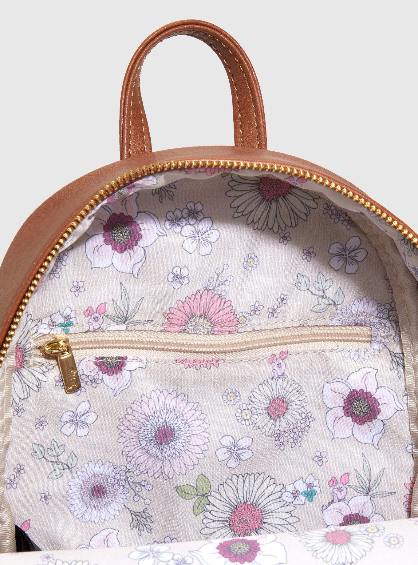 Loungefly Disney Winnie the Pooh Floral Allover Print Mini Backpack - BoxLunch Exclusive