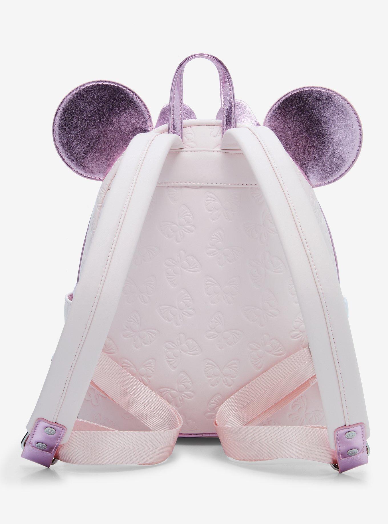 Loungefly Disney Minnie Mouse Pink Butterfly Mini Backpack — BoxLunch Exclusive, , alternate